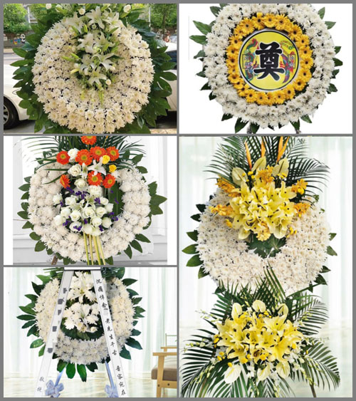 福建宁德古田县平湖镇中院村花圈速递